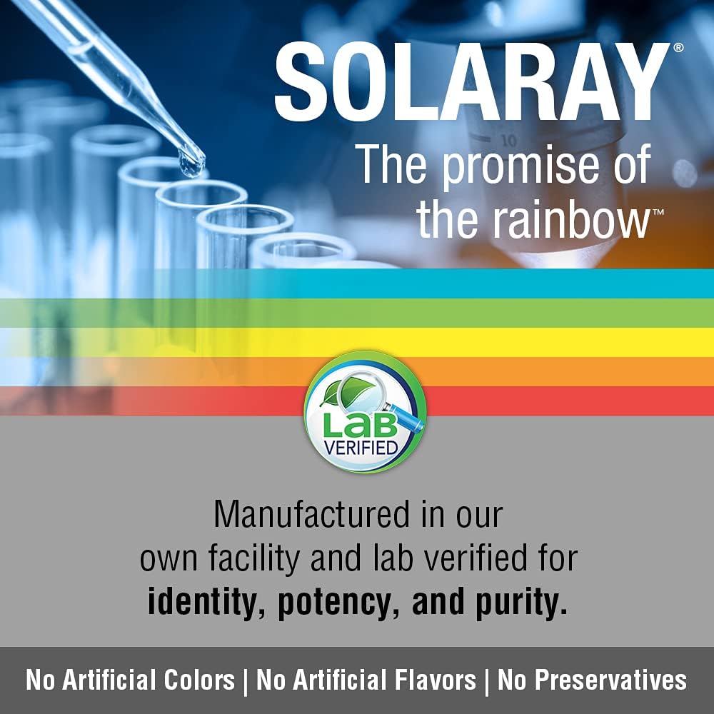 SOLARAY L-Lysine 500 mg capsules bottle front view