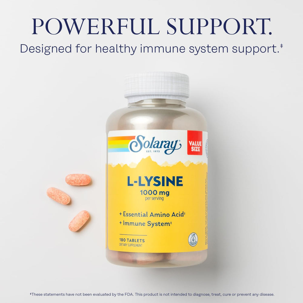 Value size bottle with 60 servings and 180 tablets