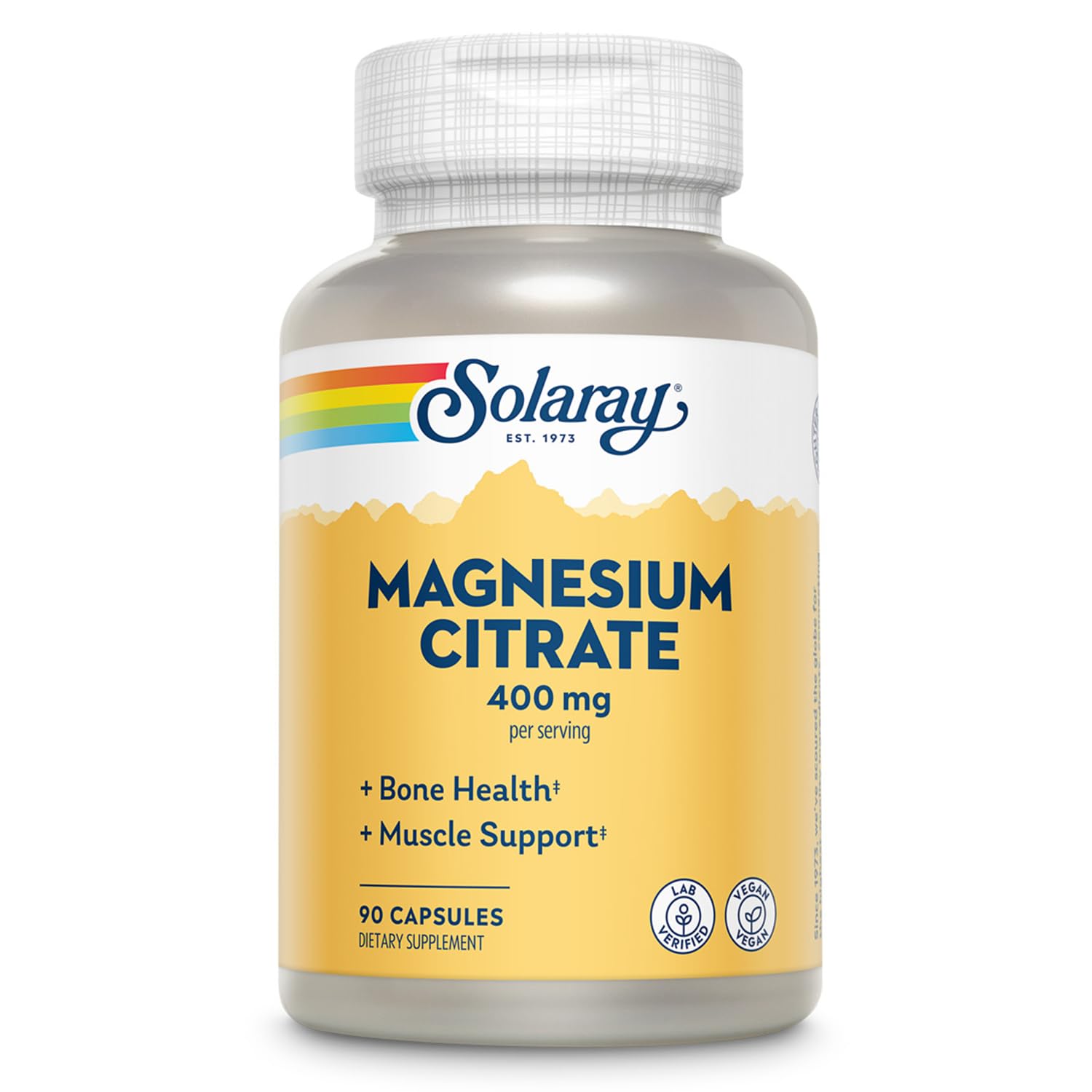 SOLARAY Magnesium Citrate 400mg bottle