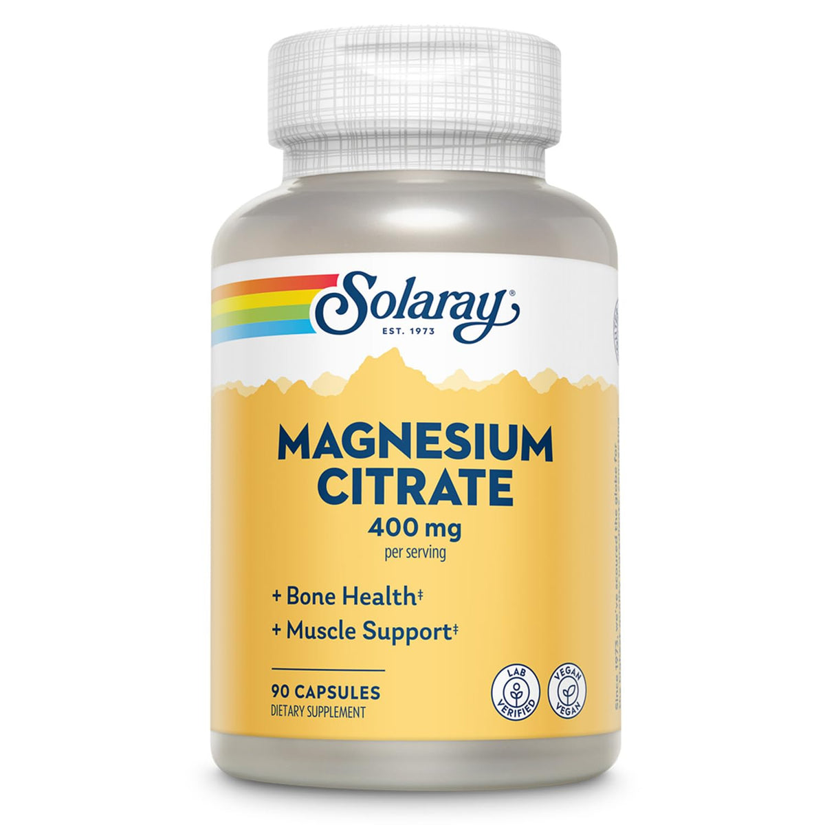SOLARAY Magnesium Citrate 400mg bottle