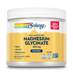 Solaray Magnesium Glycinate Powder bottle label