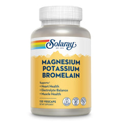 Front view of Solaray Magnesium and Potassium Asporotates bottle