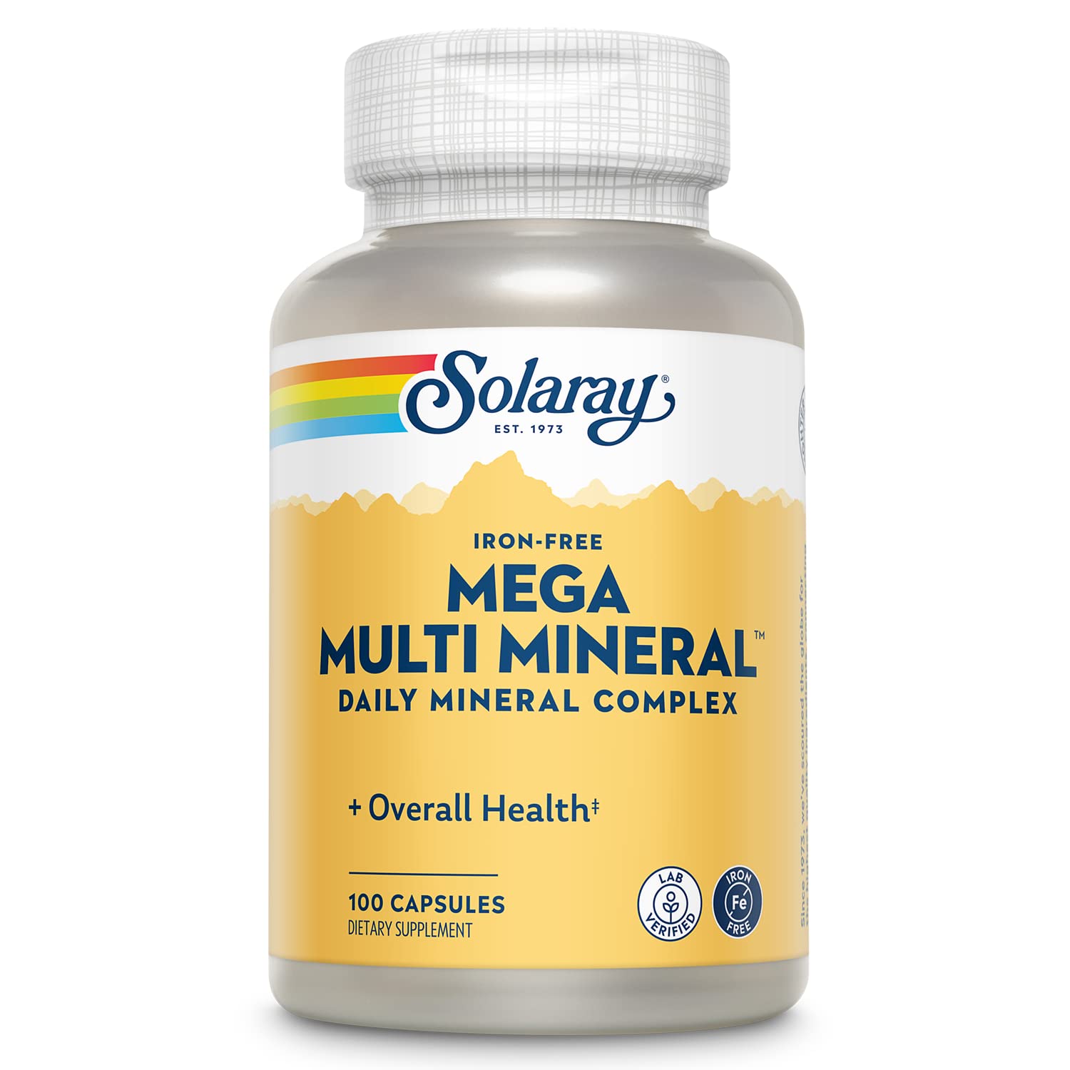 SOLARAY Mega Multi Mineral bottle with label visible