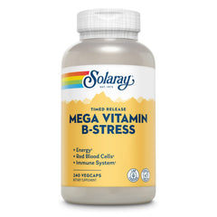 SOLARAY Mega Vitamin B-Stress bottle front view