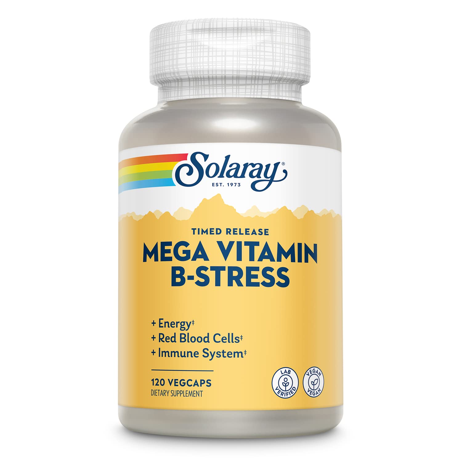 SOLARAY Mega Vitamin B-Stress bottle