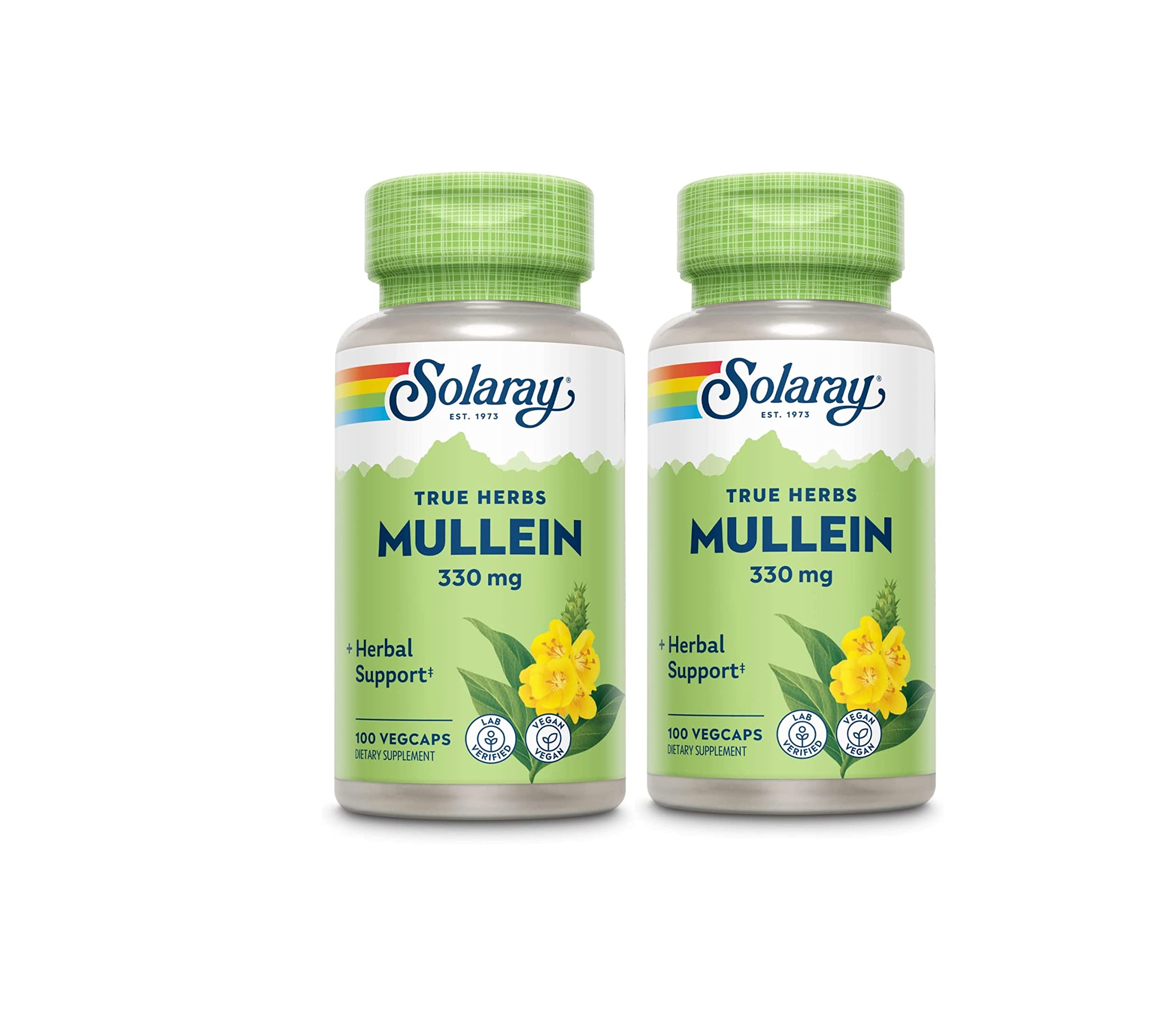 SOLARAY Mullein Leaf 330mg bottle - front view