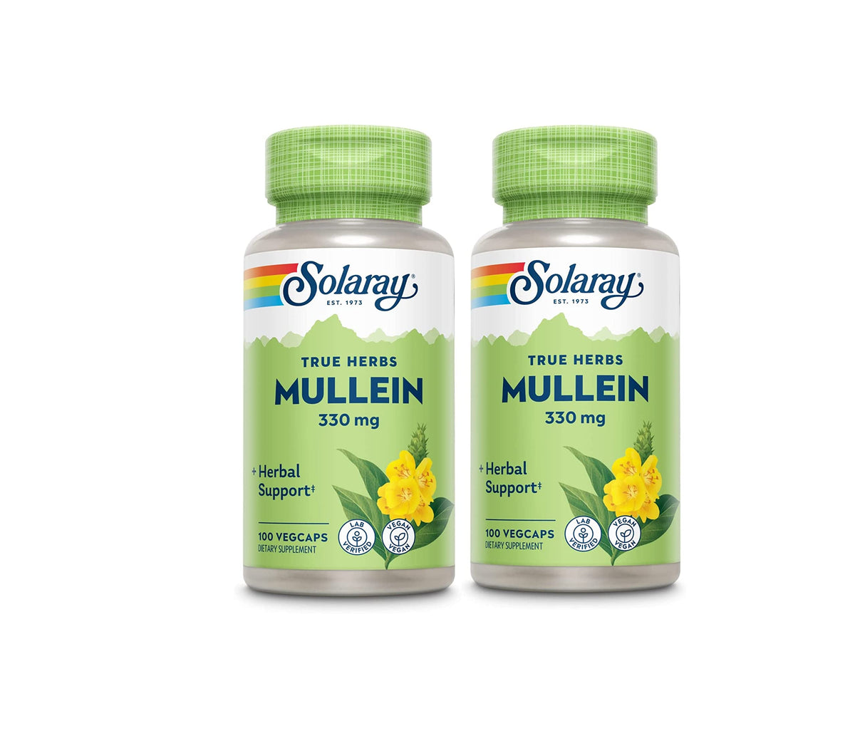 SOLARAY Mullein Leaf 330mg bottle - front view