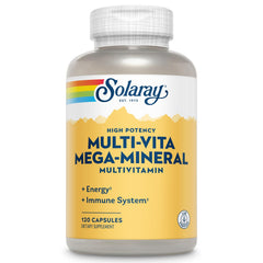 SOLARAY Multi-Vita Mega-Mineral Multivitamin bottle front view