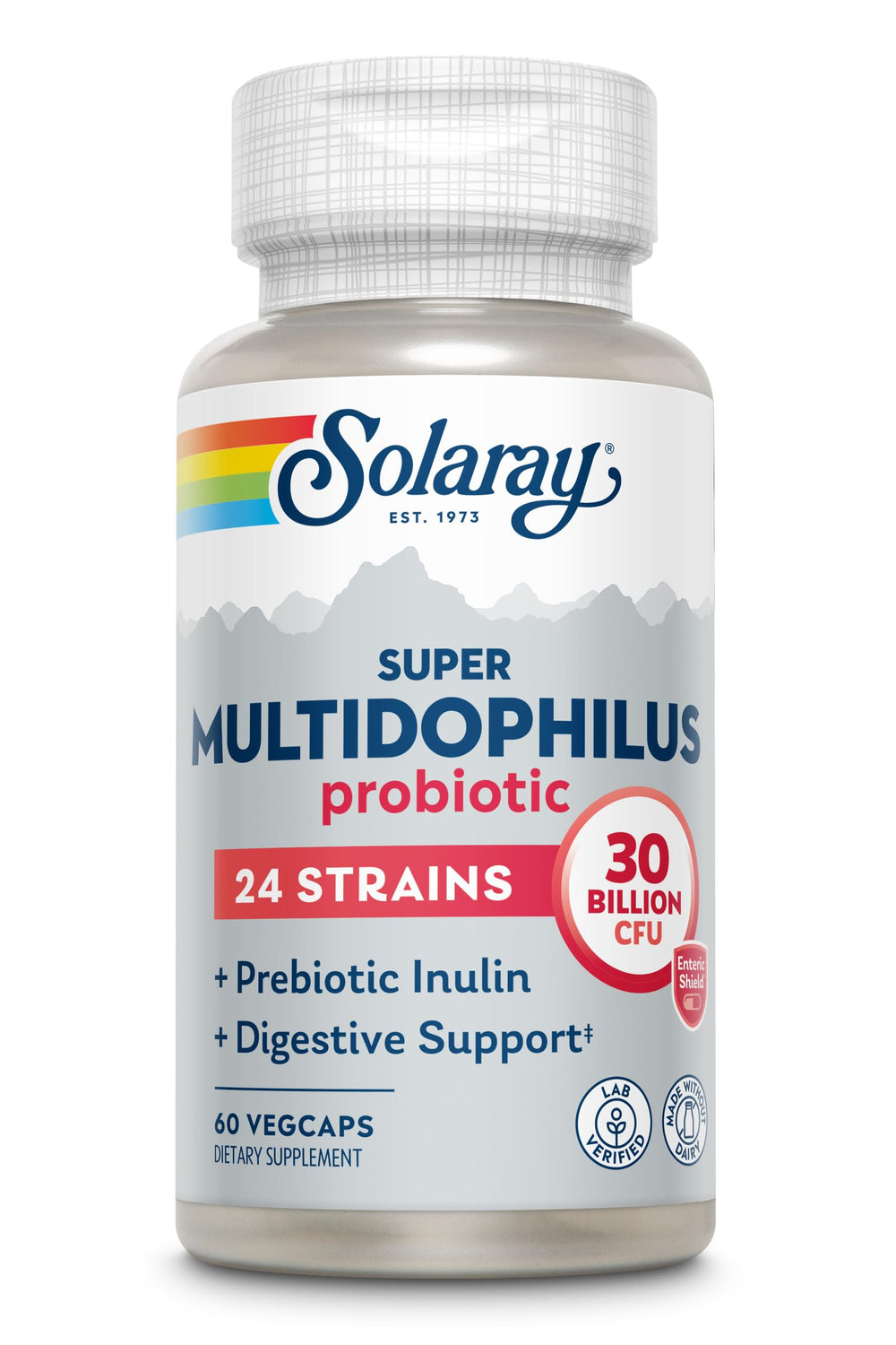 Graphic illustrating 24 probiotic strains