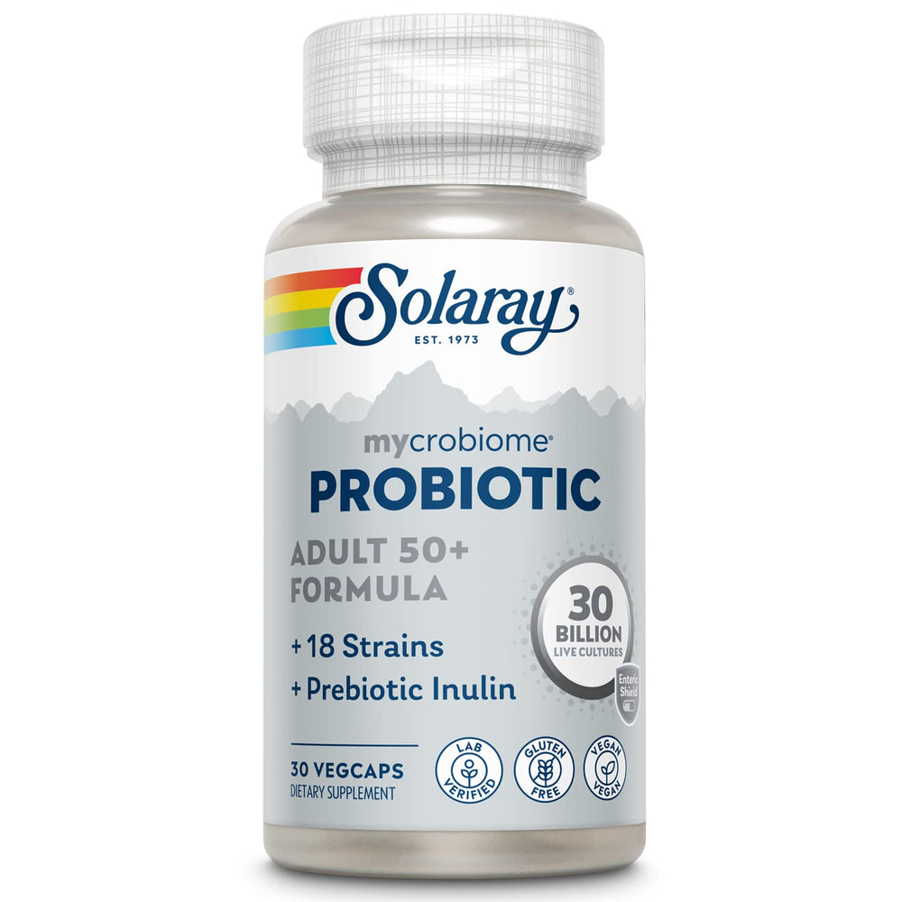 SOLARAY Mycrobiome Probiotic 50+ bottle front view