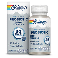 SOLARAY Mycrobiome Probiotic Colon Formula bottle front view