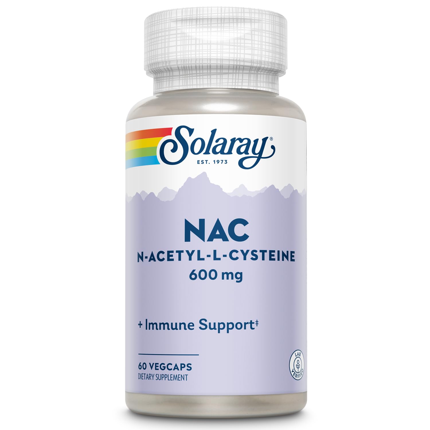 SOLARAY NAC 600 mg bottle