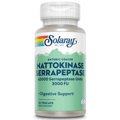 SOLARAY Nattokinase Serrapeptase enteric-coated capsules