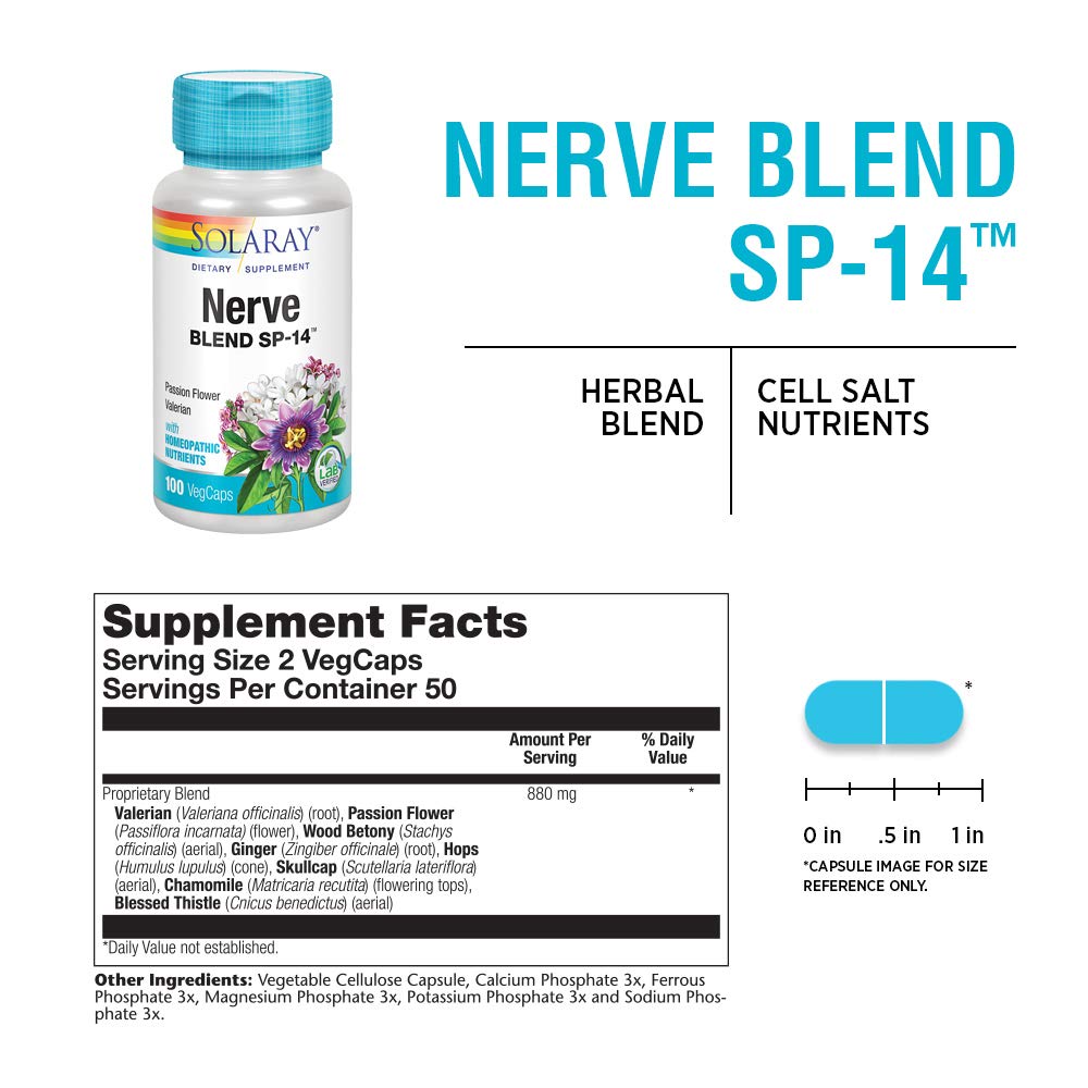 Herbal and homeopathic cell salts blend illustration