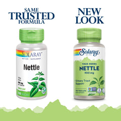 SOLARAY Nettle Leaf 900 mg bottle label