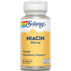 SOLARAY Niacin 500 mg bottle front