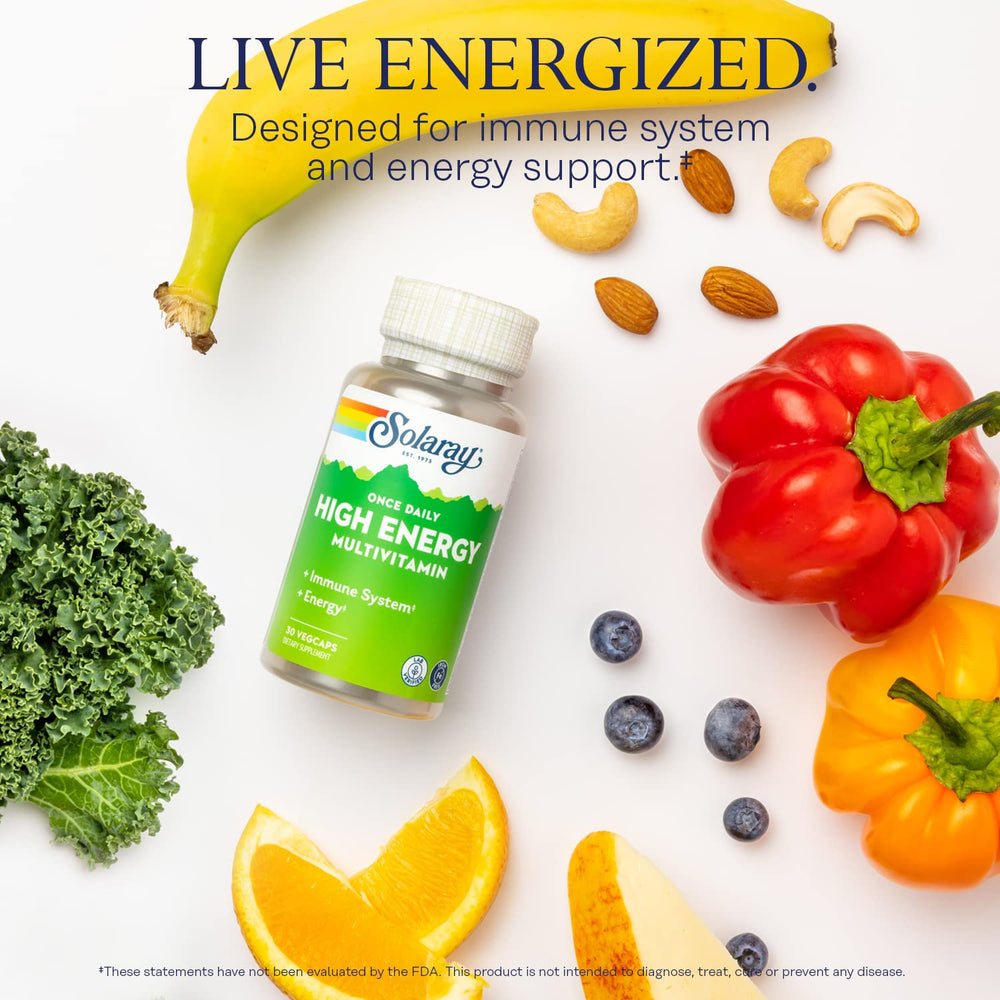 Herb and whole-food blend imagery representing SOLARAY ingredients