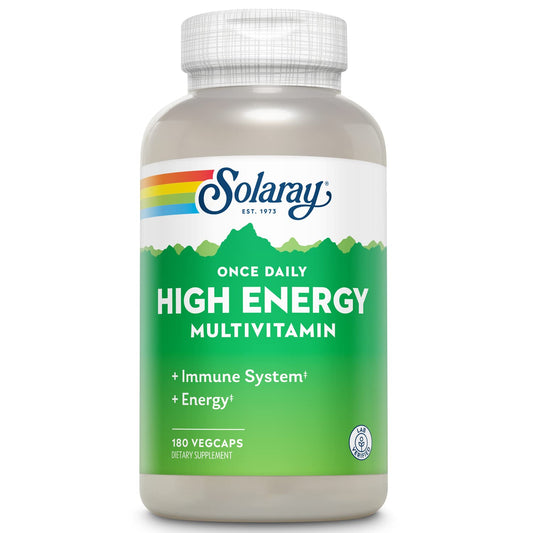 Solaray Once Daily High Energy Multivitamin bottle and label