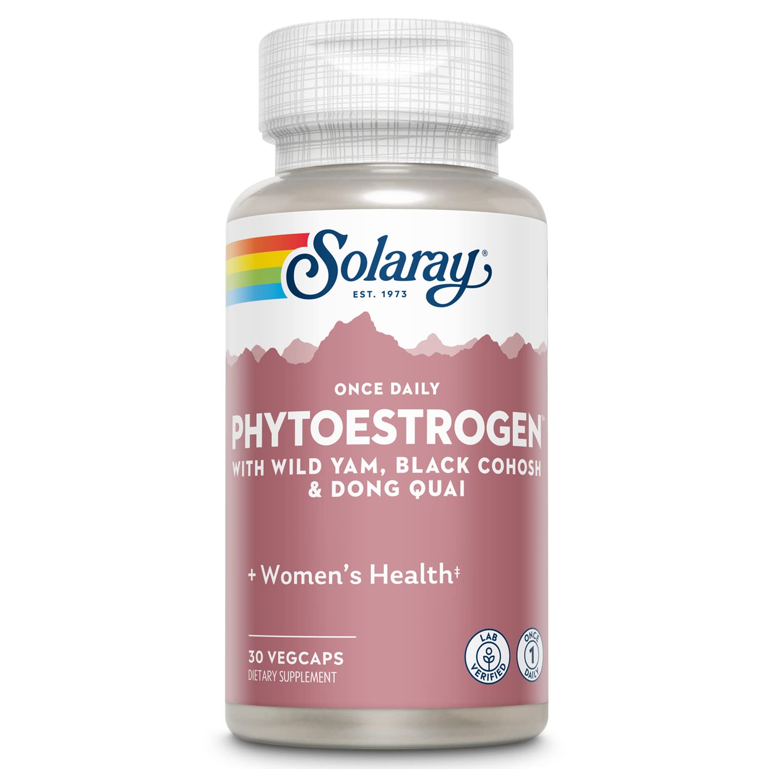 SOLARAY Once Daily Phytoestrogen bottle with 30 servings