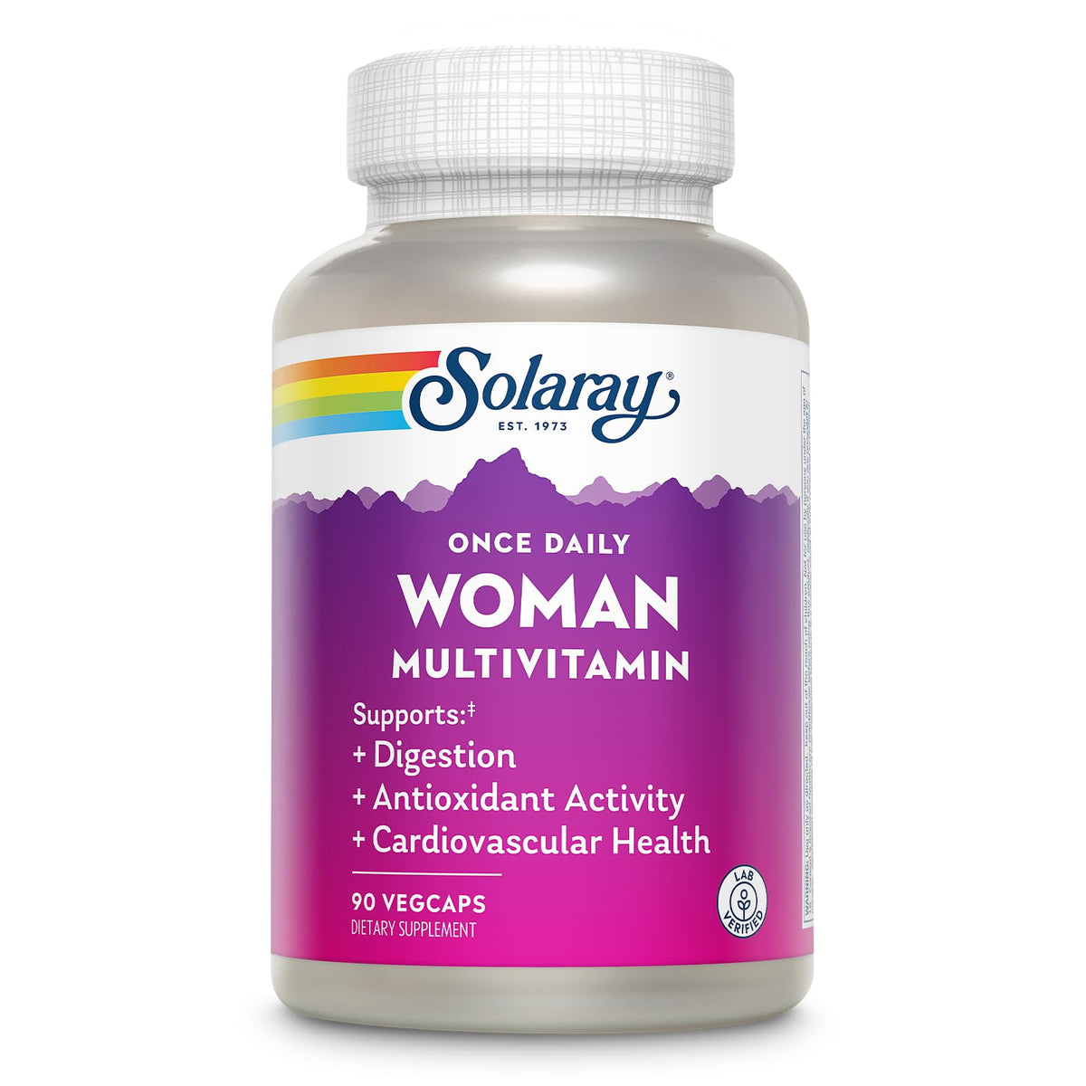 SOLARAY Once Daily Woman Multivitamin bottle – front view