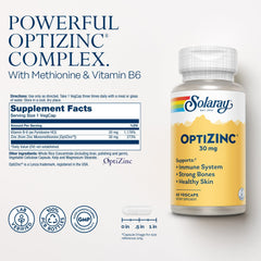 Vitamin B6 alongside zinc supplement imagery