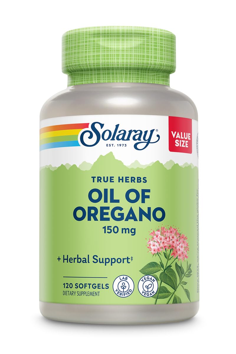 SOLARAY Oil of Oregano Softgels bottle and packaging