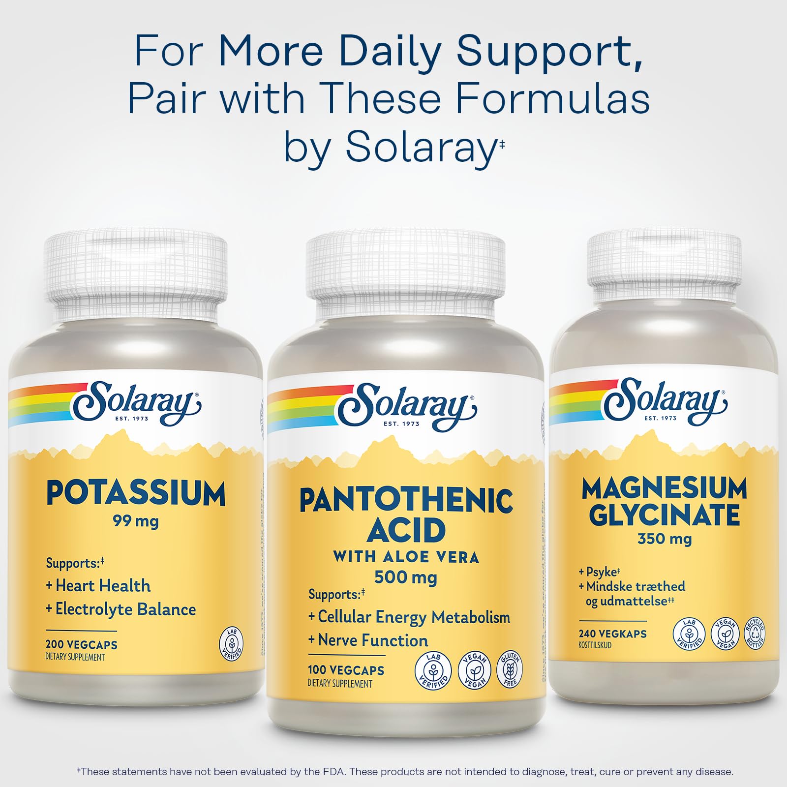 60-day guarantee badge with Pantothenic Acid packaging