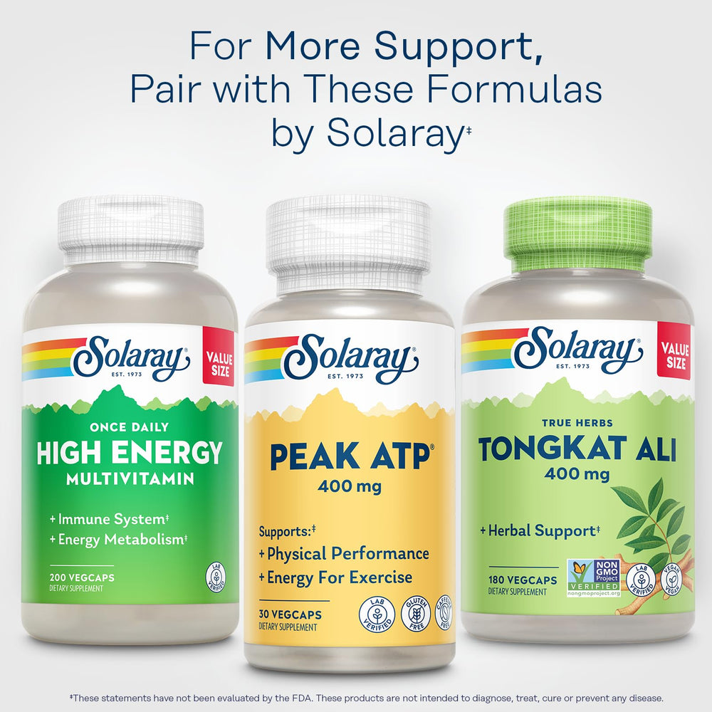 User taking SOLARAY Peak ATP 400 mg pre-workout