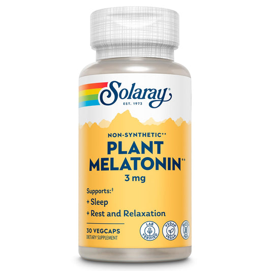 Solaray Plant Melatonin 3 mg with SomatoTM – 30 VegCaps
