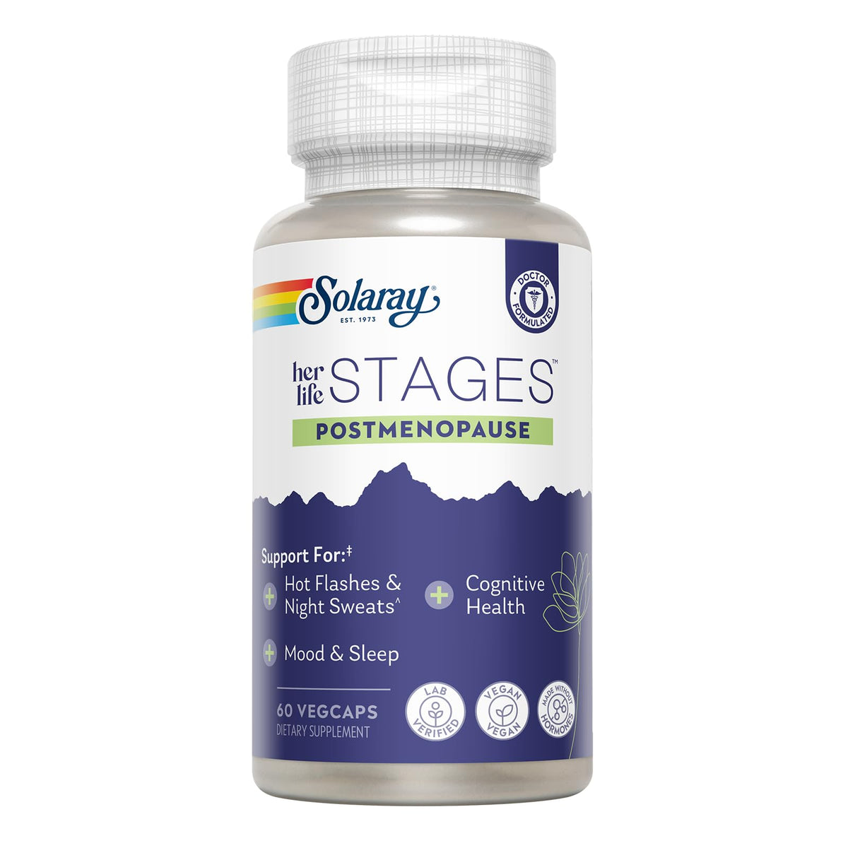SOLARAY Postmenopause bottle on white background