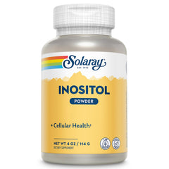 Bottle of SOLARAY Pure Inositol Powder with label