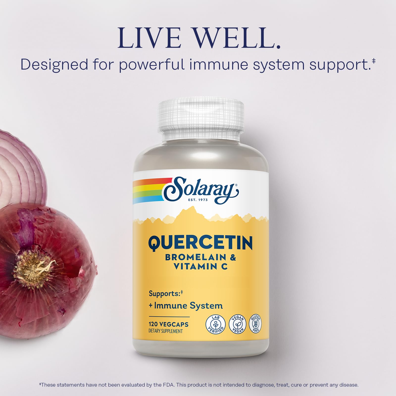 Quercetin Bromelain and Vitamin C for heart health illustration