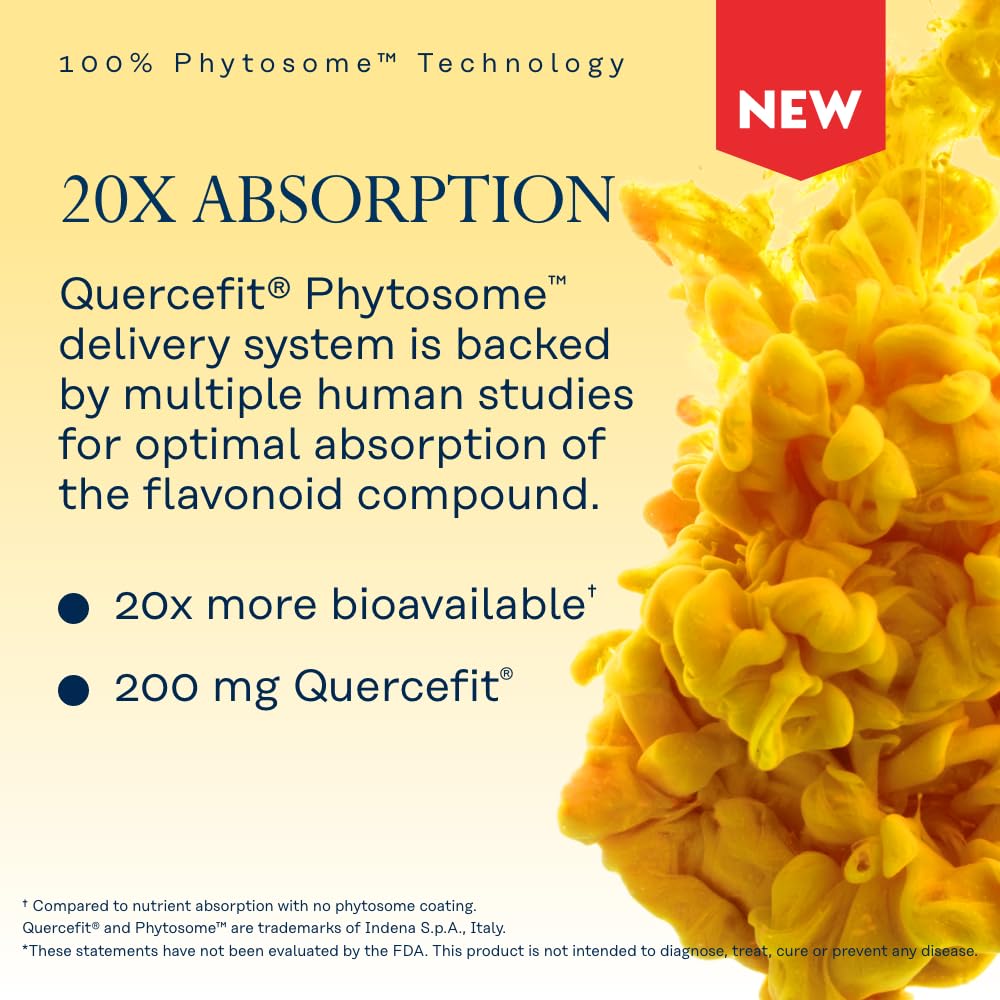 Capsule designed for easy digestion in SOLARAY Quercetin Phytosome.