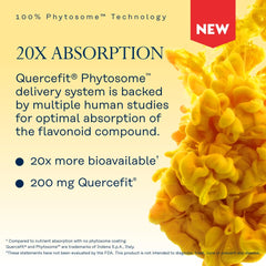 Capsule designed for easy digestion in SOLARAY Quercetin Phytosome.