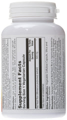 Close-up of Solaray Red Yeast Rice 600 mg label