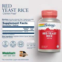 Label confirming non-irradiated and citrinin-free features