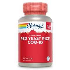 SOLARAY Red Yeast Rice Plus CoQ-10 & No-Flush Niacin bottle
