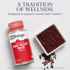 Non-irradiated SOLARAY Red Yeast Rice packaging
