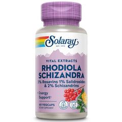 SOLARAY Rhodiola Schizandra bottle – front view