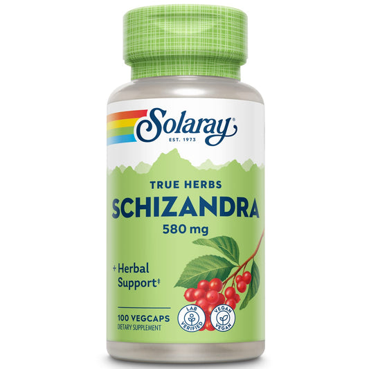 SOLARAY Schizandra 580 mg bottle – front view