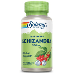 SOLARAY Schizandra 580 mg bottle – front view