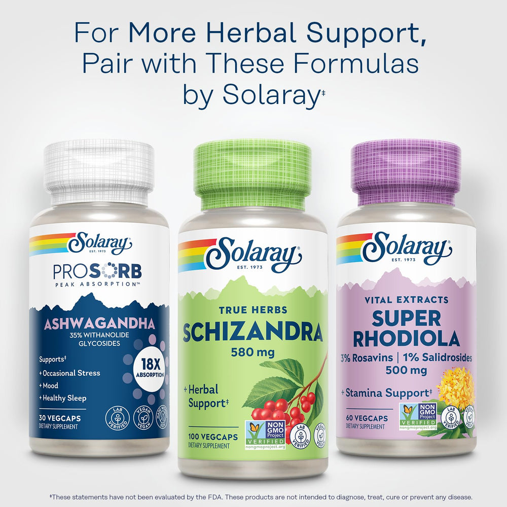In-house lab verification seal for SOLARAY Schizandra