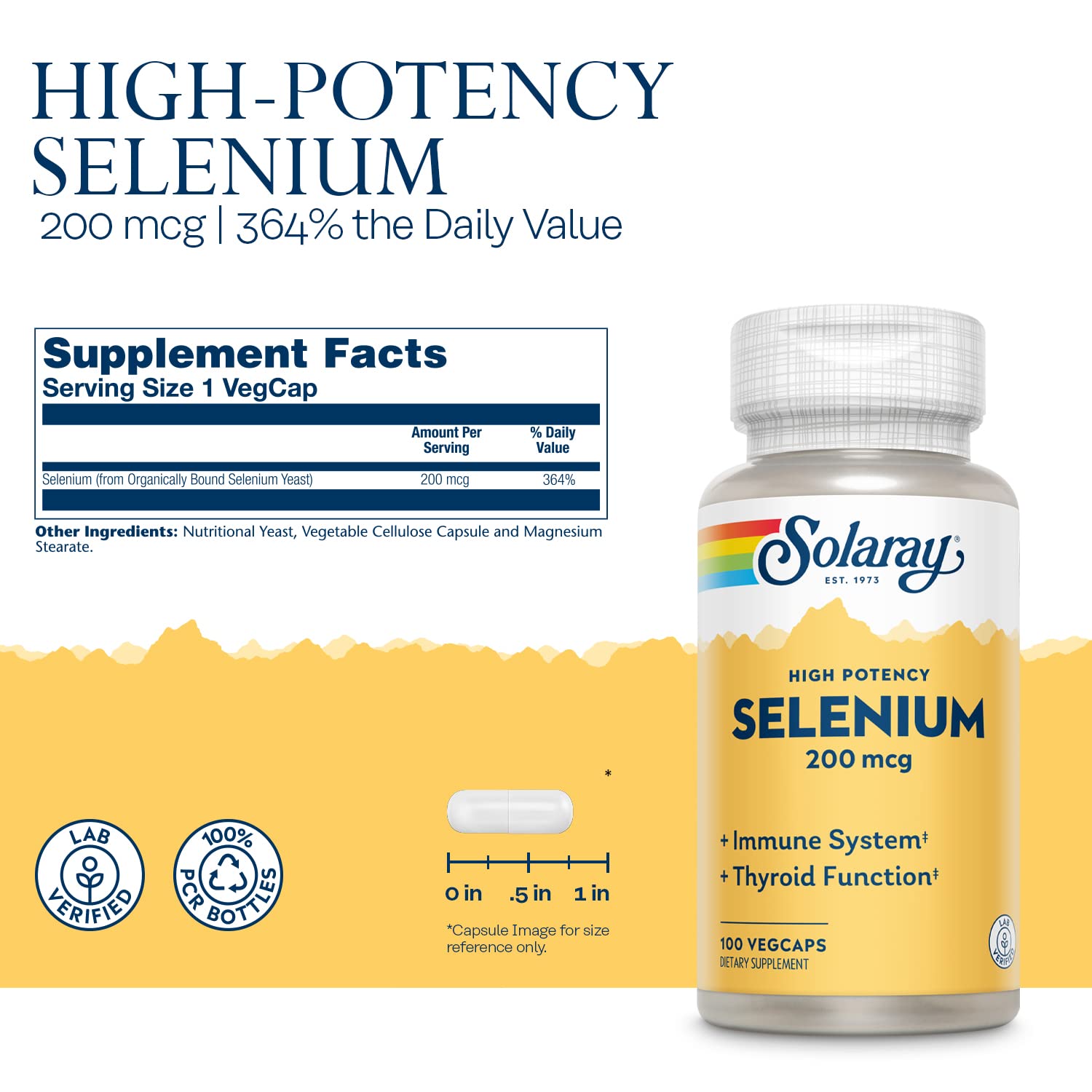 Solaray Selenium supporting thyroid function