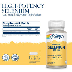 Solaray Selenium supporting thyroid function