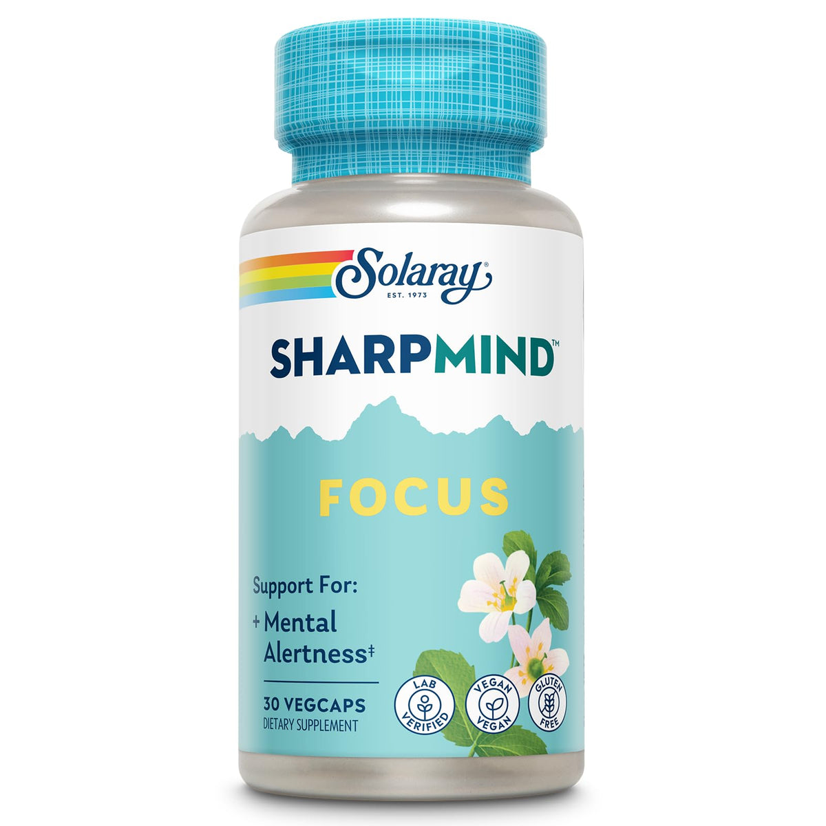 Solaray SharpMind Focus bottle front view