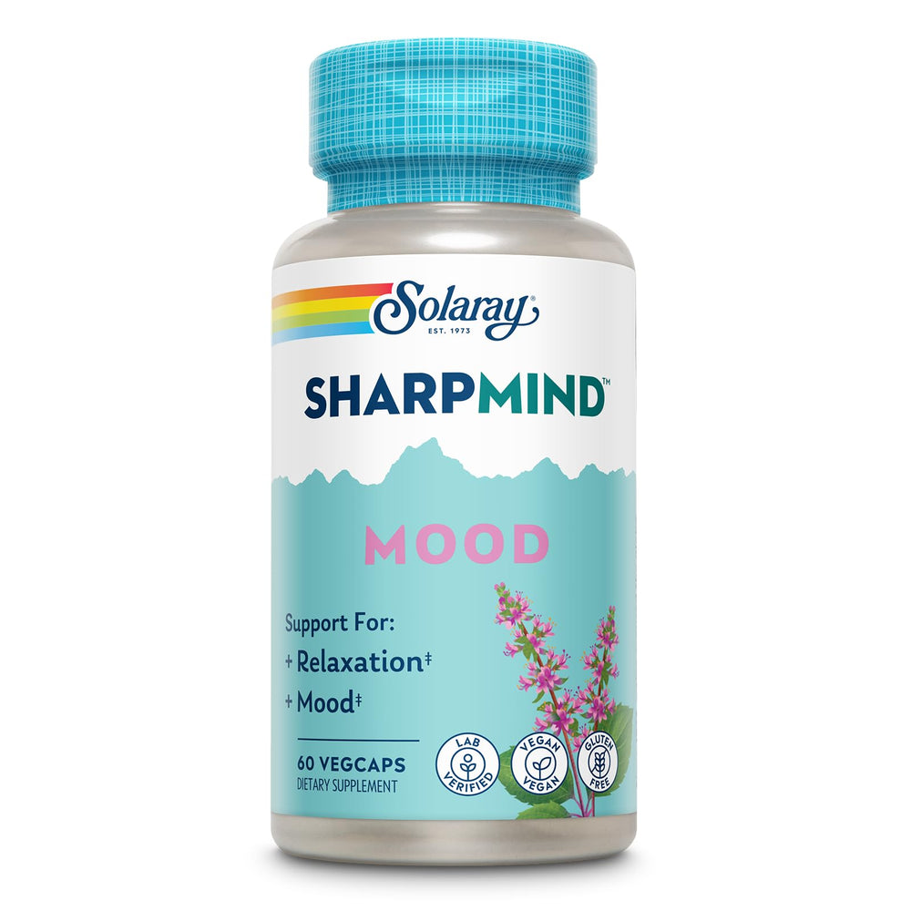 SOLARAY SharpMind Mood Support bottle and label