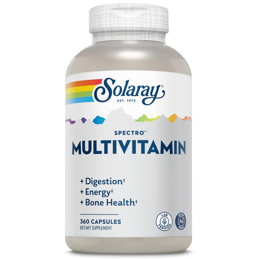 SOLARAY Spectro Multivitamin Iron Free bottle label