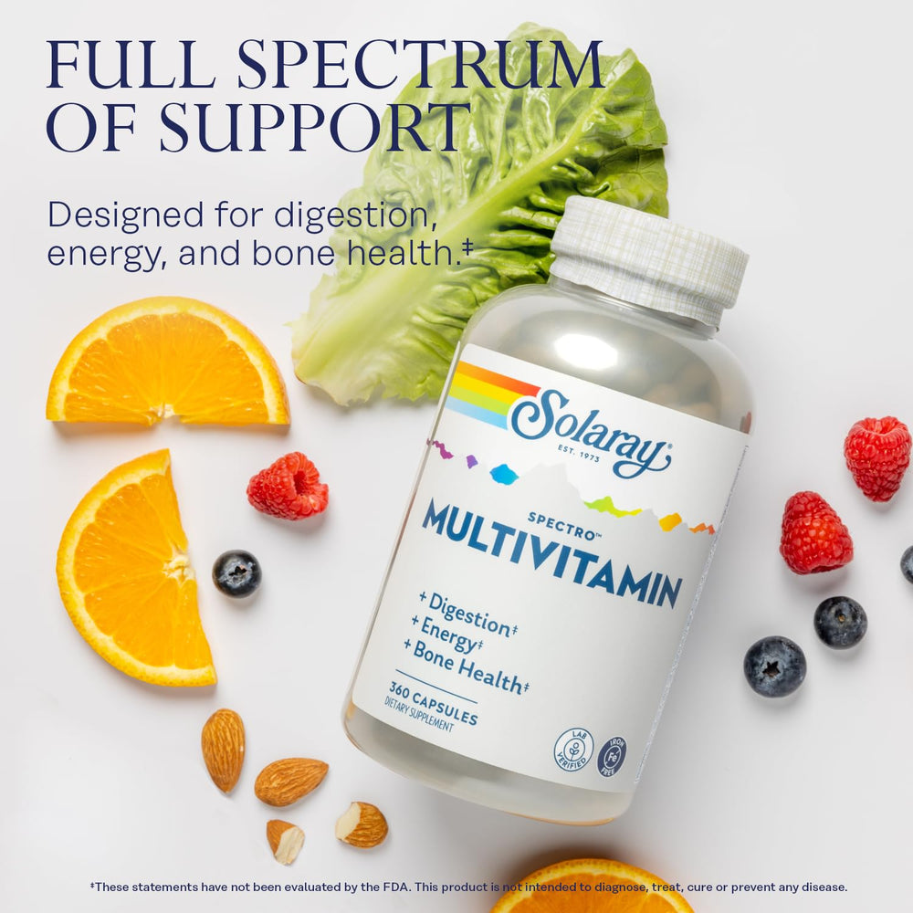 Energizing herbs included in Spectro Multivitamin with Iron