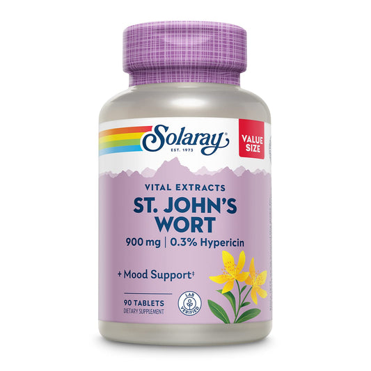 Solaray St Johns Wort aerial extract 900mg bottle