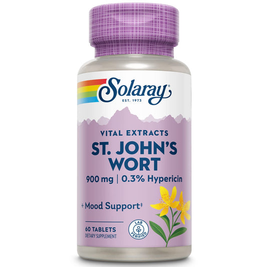 SOLARAY St. John's Wort 900mg One Daily bottle with 60 servings
